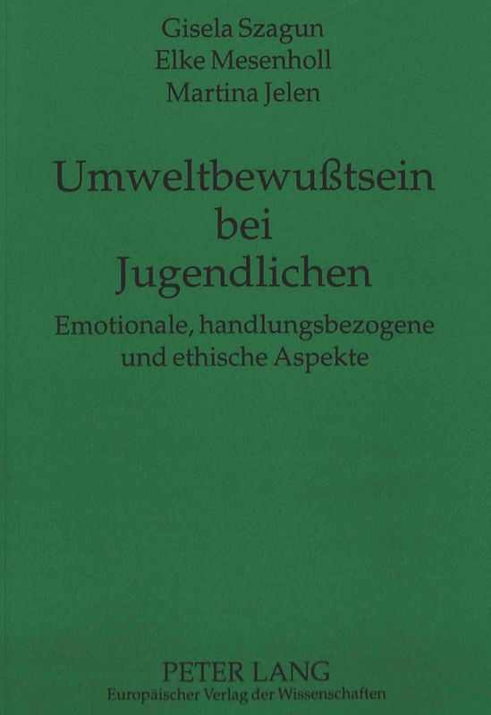 Umweltbewußtsein bei Jugendlichen