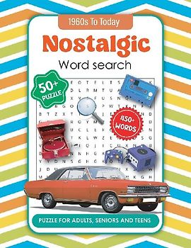Nostalgic Word Search Book for Adults and Seniors