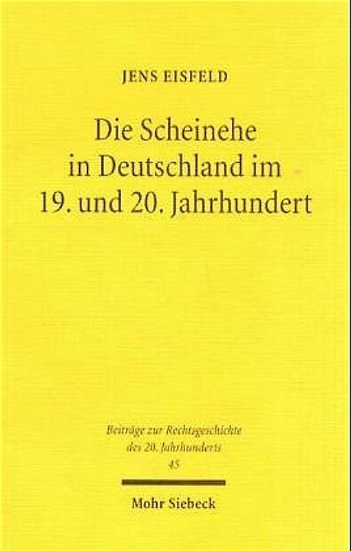 Die Scheinehe in Deutschland im 19. und 20. Jahrhundert