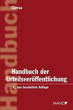 Handbuch der Urteilsveröffentlichung