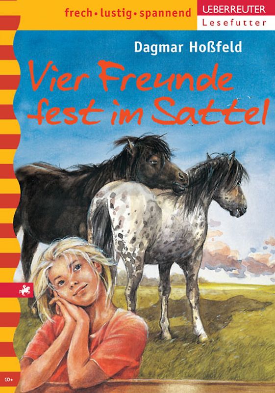 Vier Freunde fest im Sattel