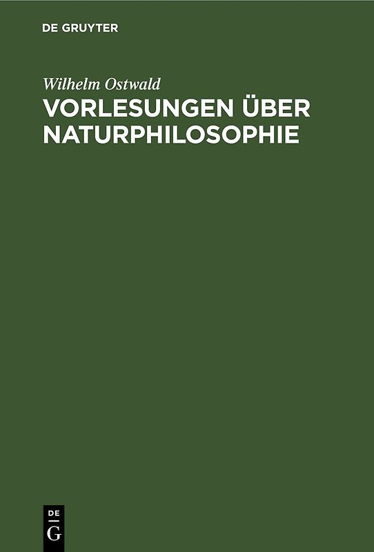 Vorlesungen über Naturphilosophie
