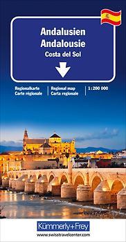 Kümmerly+Frey Regional-Strassenkarte Andalusien 1:200.000