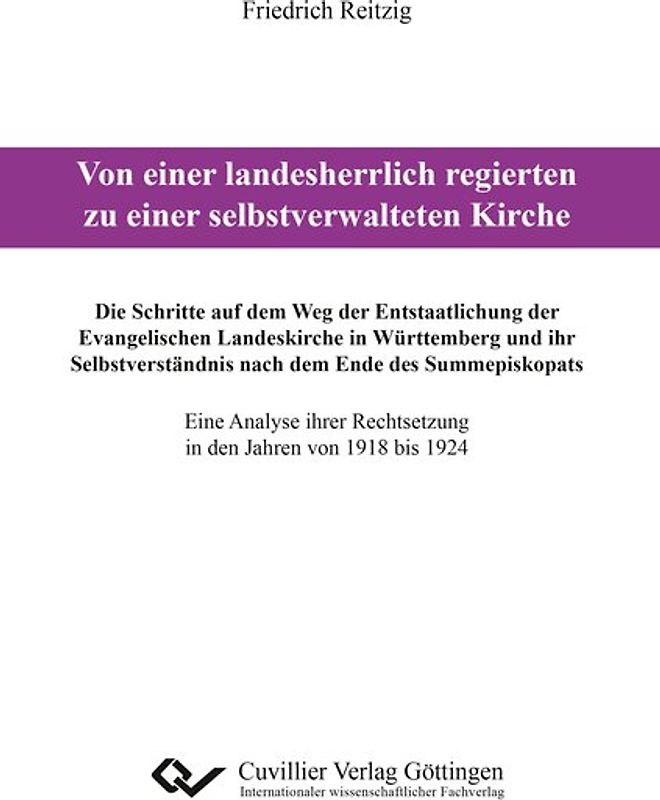 Von einer landesherrlich regierten zu einer selbstverwalteten Kirche