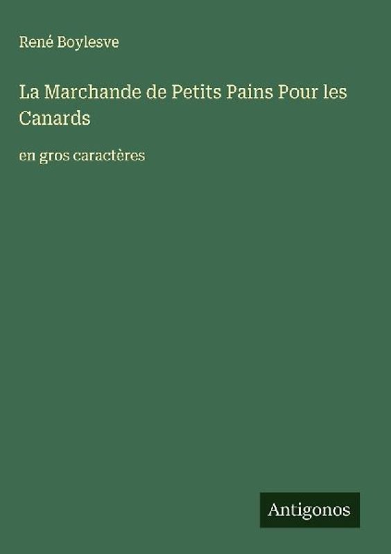 La Marchande de Petits Pains Pour les Canards