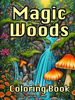 Magic Woods: Imaginary Wonderland Colouring Book For Stress Relief And Relaxation