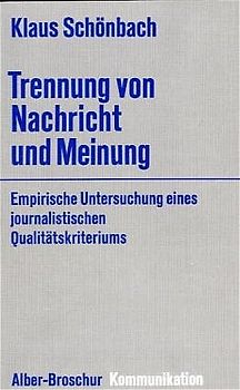 Trennung von Nachricht und Meinung