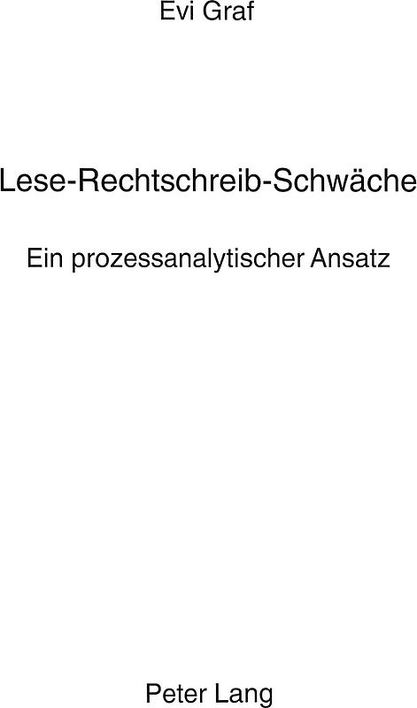 Lese-Rechtschreib-Schwäche