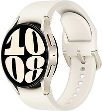 Image of Samsung Galaxy Watch6 40 mm aluminium kast goud op sportbandje S/M cream [wifi] (Refurbished)