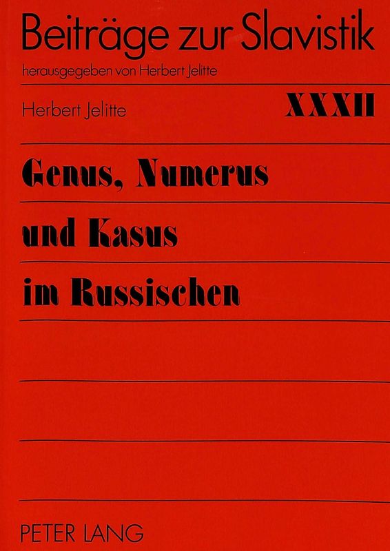 Genus, Numerus und Kasus im Russischen