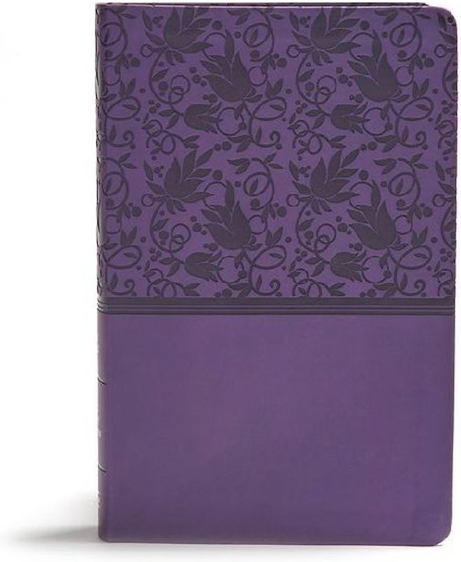 KJV Giant Print Reference Bible, Purple Leathertouch, Indexed