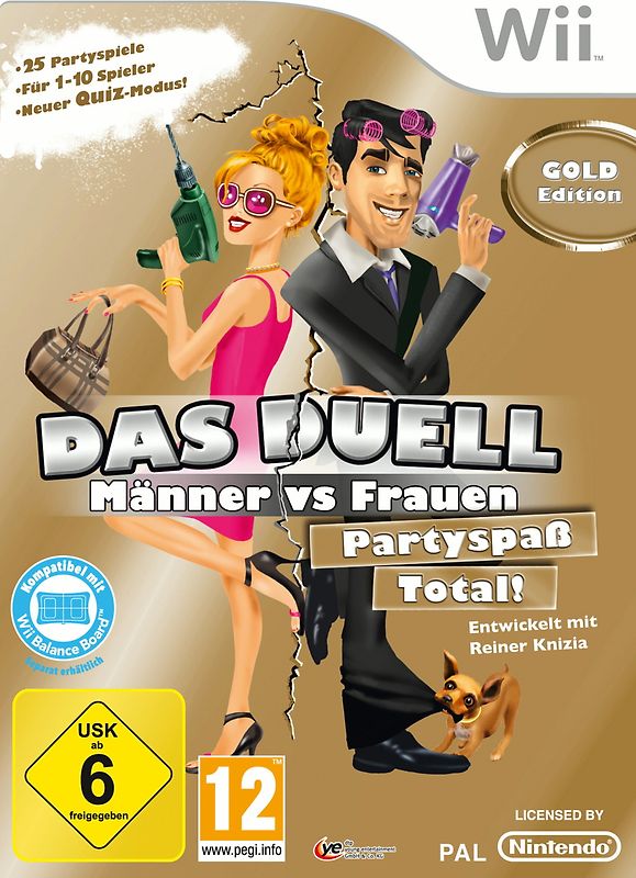 Das Duell - Männer vs. Frauen: Partyspaß Total! [Gold Edition] Nintendo Wii