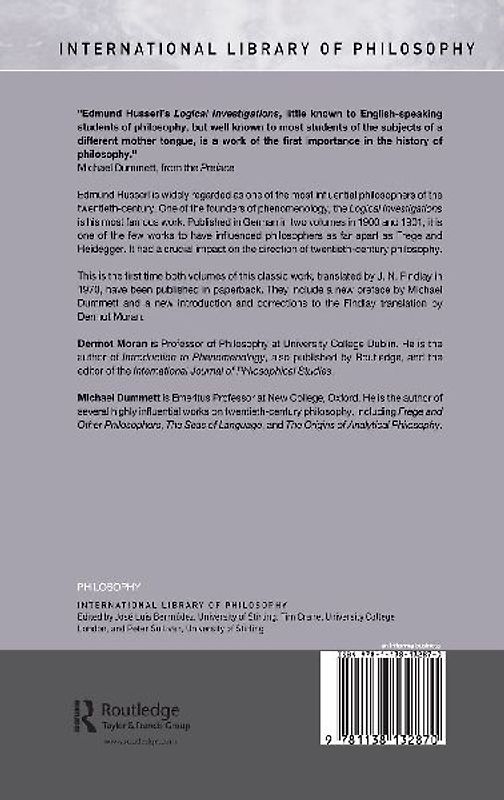 Logical Investigations Volume 2