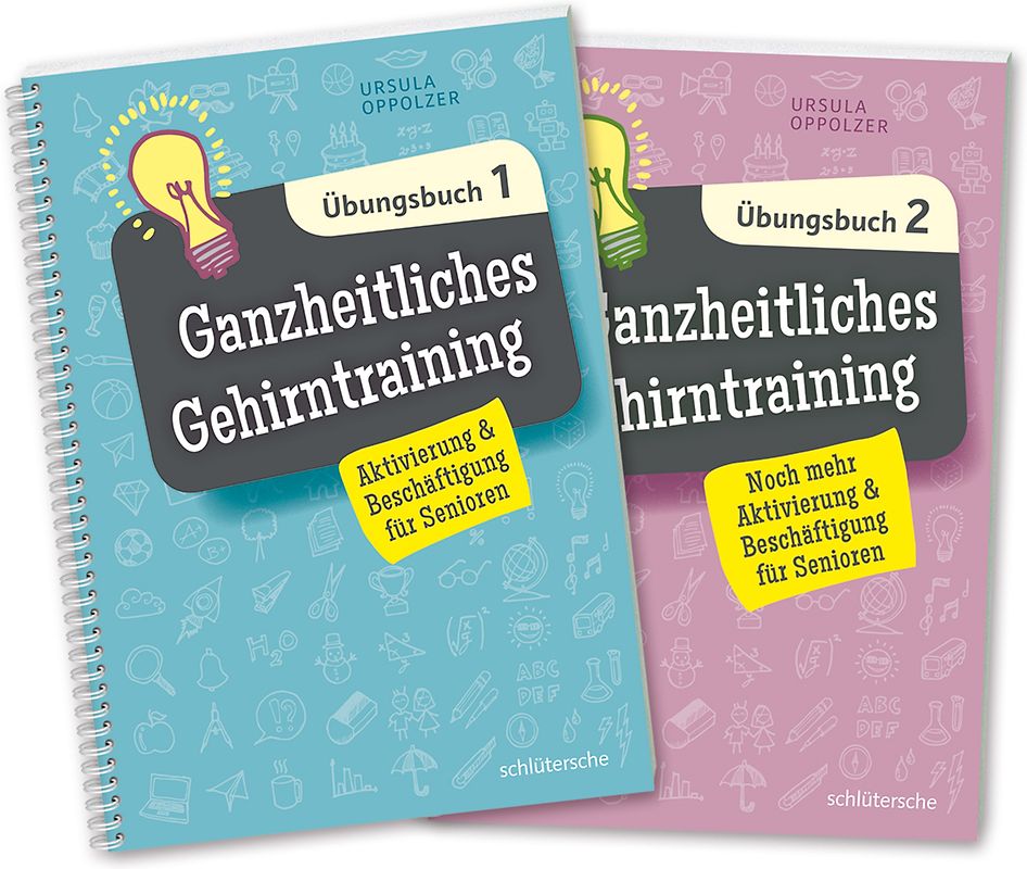 Ganzheitliches Gehirntraining Übungsbücher 1+2 im Set
