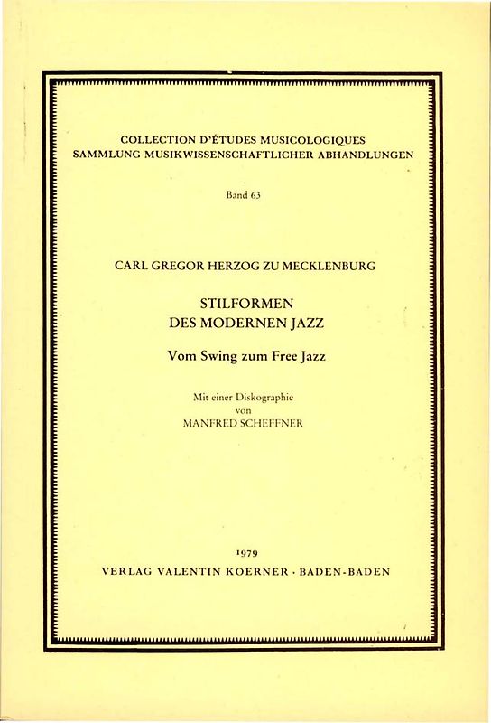 Stilformen des modernen Jazz