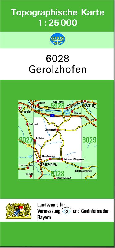 TK25 6028 Gerolzhofen