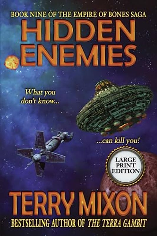 Hidden Enemies (Book 9 of the Empire of Bones Saga) (Large Print)