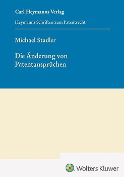 Die Änderung von Patentansprüchen (HSP 25)