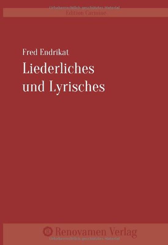 Liederliches und Lyrisches