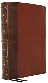 Nkjv, Large Print Verse-By-Verse Reference Bible, MacLaren Series, Leathersoft, Brown, Comfort Print