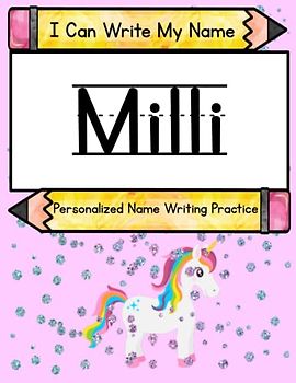 I Can Write My Name: Milli: Personalized Name Writing Practice