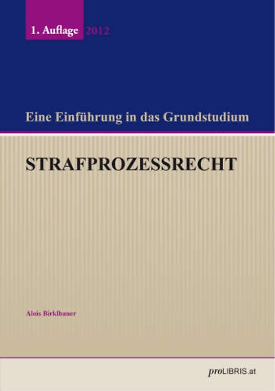 Strafprozessrecht