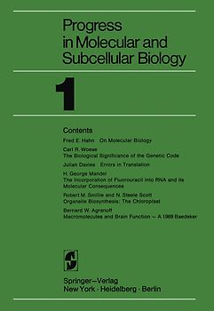 Progress in Molecular and Subcellular Biology
