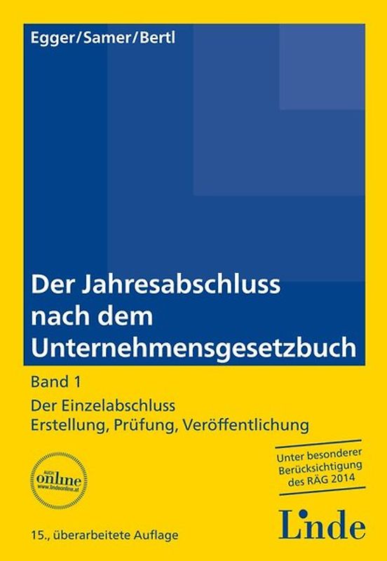 Der Jahresabschluss nach dem Unternehmensgesetzbuch, Band 1