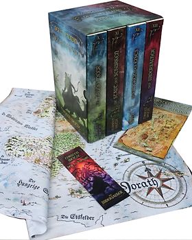 Der 13. Paladin: Band X - XIII - Das Grüne Meer / Die Stadt der Schurken / Im Ewigen Eis / Der Widersacher [inkl. Schuber, Lesezeichen, DIN-A4 Karte & Stoffkarte 60x60 cm]