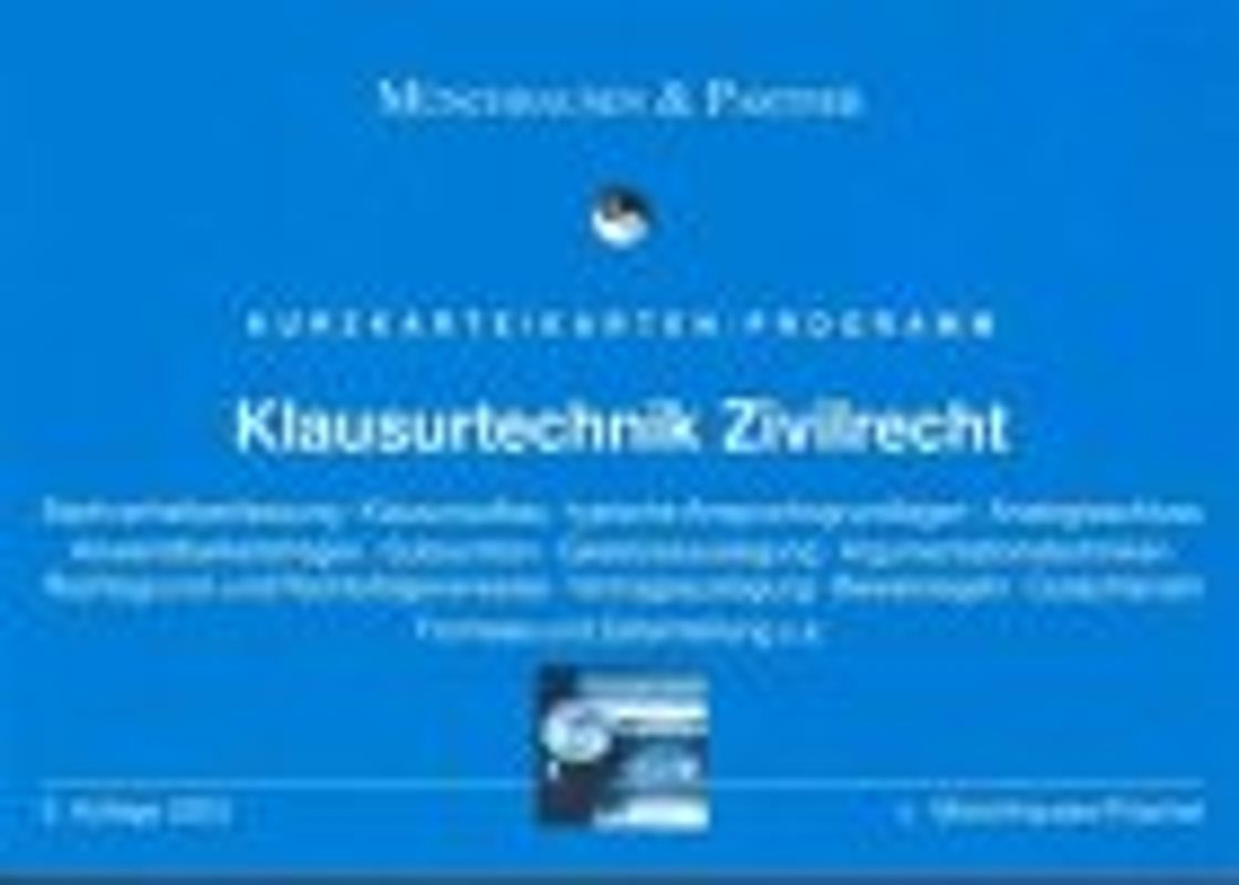 Klausurtechnik Zivilrecht