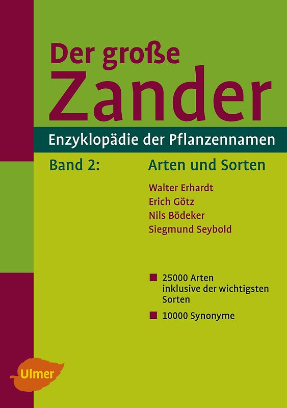Der große Zander. Enzyklopädie der Pflanzennamen