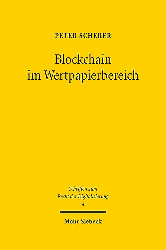 Blockchain im Wertpapierbereich