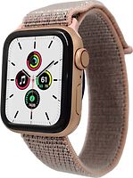 Apple Watch SE 44 mm caja de aluminio en oro espacial y correa Loop deportiva rosa arena [Wifi + Cellular]