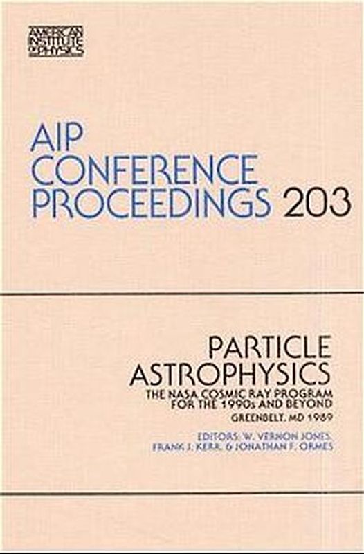 Particle Astrophysics