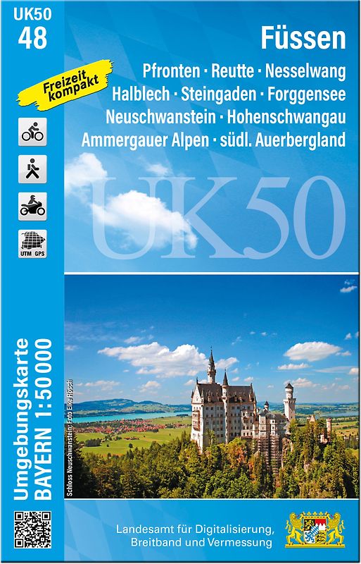 UK50-48 Füssen (Umgebungskarte 1:50000)