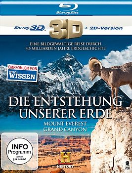 Die Entstehung unserer Erde: Grand Canyon - Mount Everest (History) [3D Blu-ray + 2D Version] 3D Blu-ray Disc