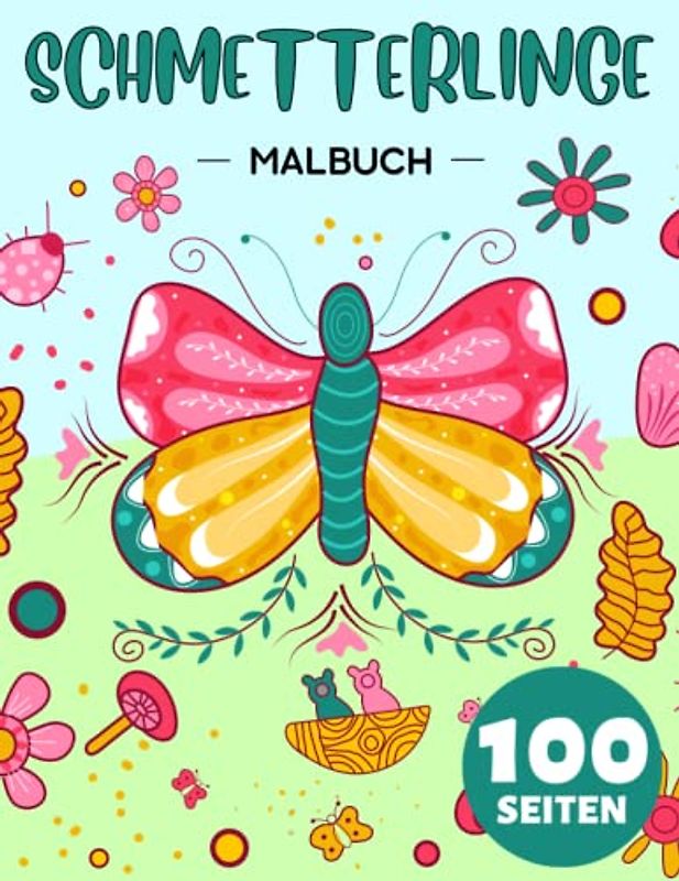 Schmetterlinge Malbuch Für Kinder: Nettes Geschenk für Anti-Stress und Entspannung