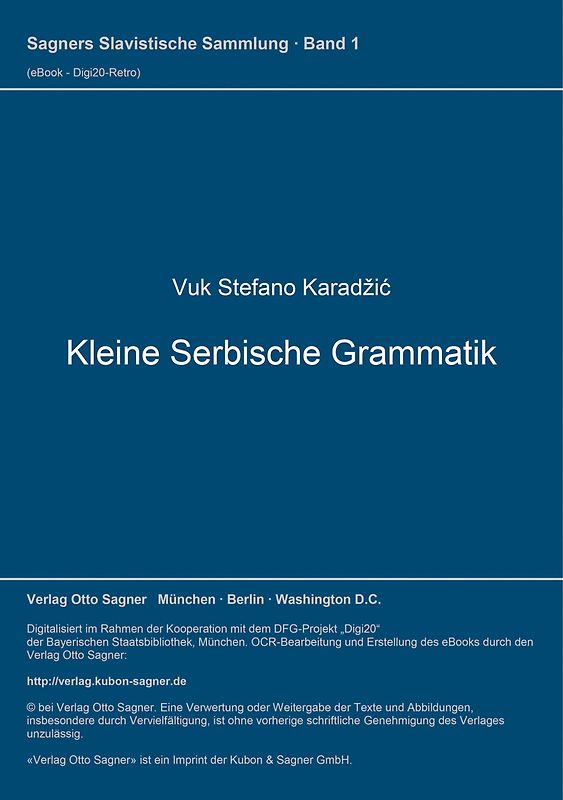 Kleine Serbische Grammatik