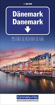 Kümmerly+Frey Strassenkarte Dänemark 1:300.000