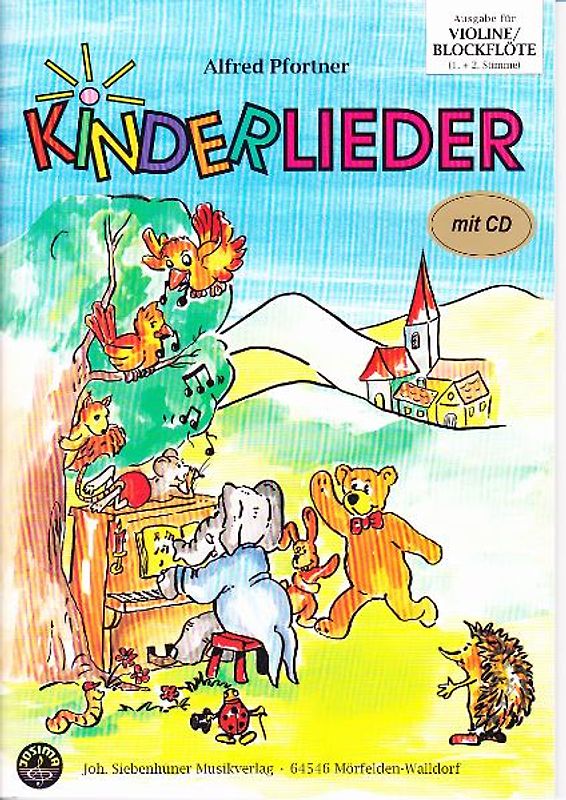 Kinderlieder, C-Instrumente 1./2. Stimme mit CD