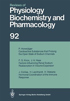 Reviews of Physiology, Biochemistry and Pharmacology