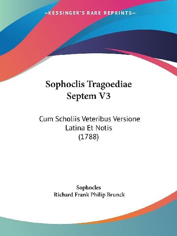 Sophoclis Tragoediae Septem V3