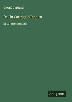 Da Un Carteggio Inedito