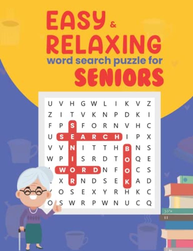 Relaxing and Easy word search puzzle for seniors. Brain Games For The Elderly, Dementia and Alzheimer's patients.: Memory activity book for seniors ... the busy book. Dementia word activities.