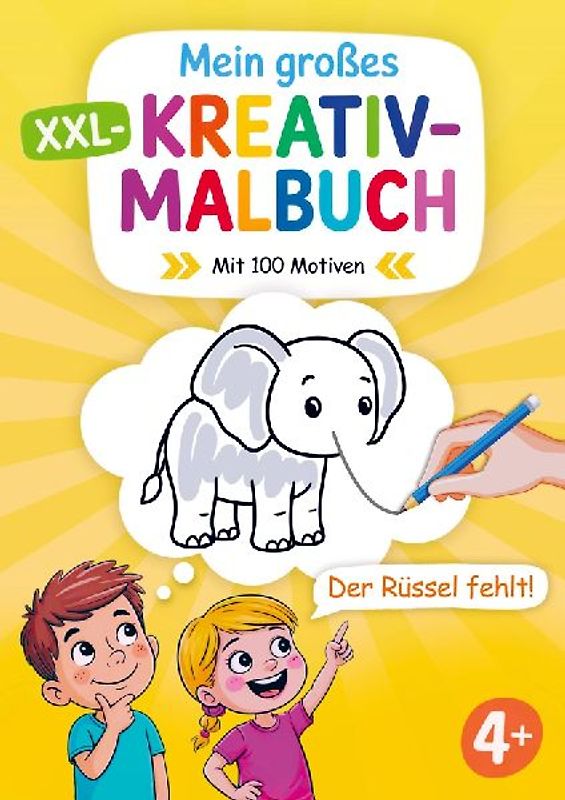 Mein großes XXL-Kreativmalbuch für Kinder ab 4 Jahren