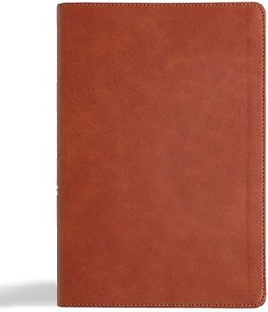 CSB Giant Print Reference Bible, Digital Study Edition, Burnt Sienna Leathertouch
