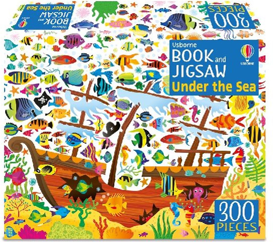 Book and Jigsaw Under the Sea