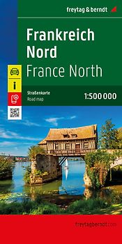 freytag & berndt Straßenkarte Frankreich Nord 1:500.000