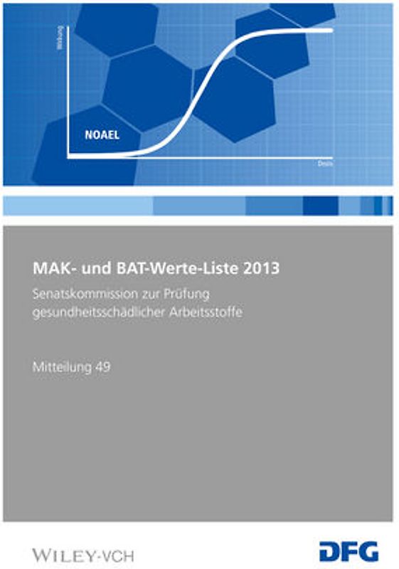 MAK- und BAT-Werte-Liste / MAK- und BAT-Werte-Liste 2013