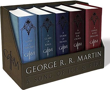 George R. R. Martin's a Game of Thrones Leather Cloth Boxed Set (Song of Ice and Fire Series): A Game of Thrones, a Clash of Kings, a Storm of Swords, - Martin, George R. R.